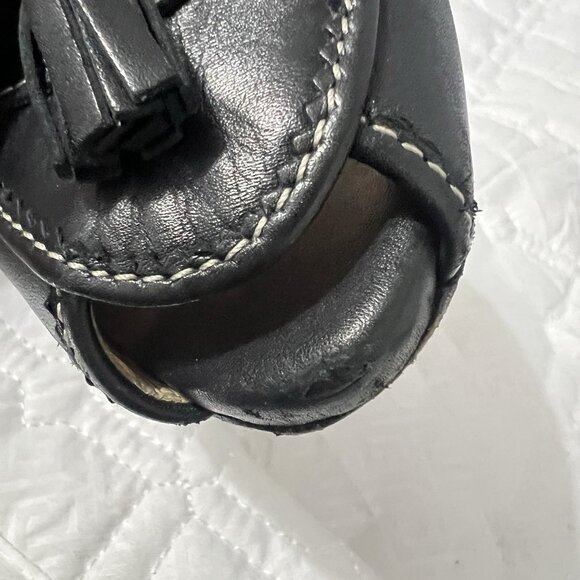 Christian Louboutin Alta Campus Heels Black Size 37.5 Peep Toe Red Bottoms - Picture 14 of 14